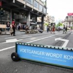 Brussels pedestrian zone cleared for winter work